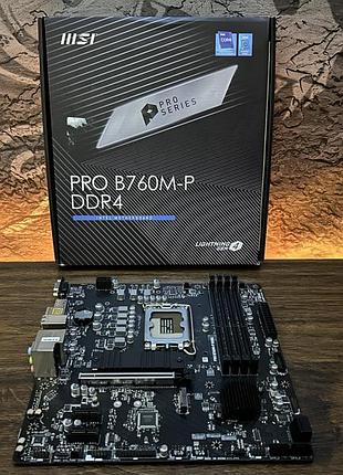 Материнская плата msi pro b760m-p ddr4 (s1700, intel b760) б/у