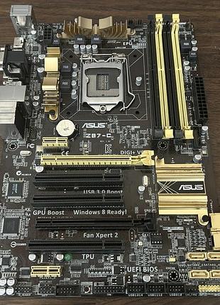 Материнська плата asus z87-ws (socket 1150, intel z87) б/в
