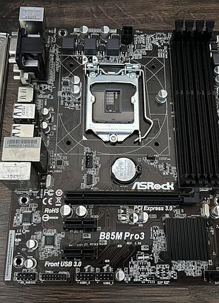Материнская плата asrock b85m pro3 (s1150, intel b85)
