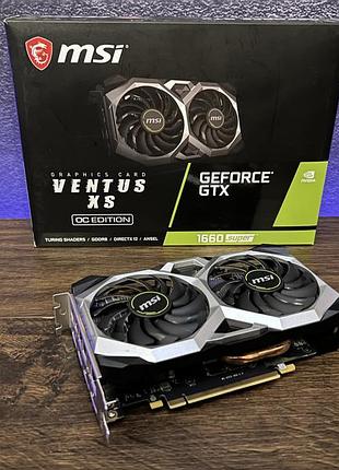 Відеокарта msi gtx 1660 super 6gb (geforce gtx 1660 super ventus xs oc) б/в