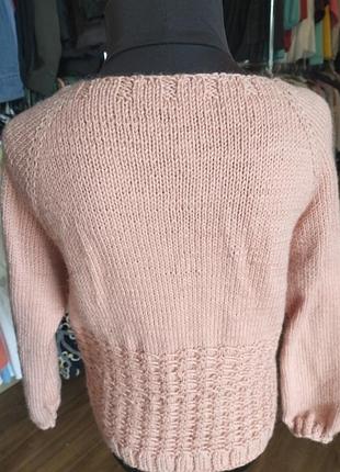 Детская бу вязаная кофта на пуговицах для девочки 3