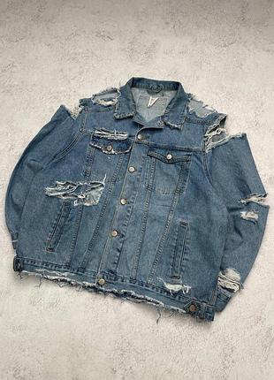 Синя джинсовка з рівностями asos