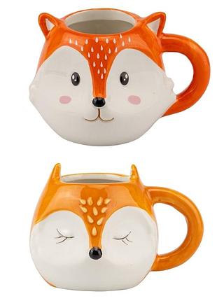 Кружка керамическая лис 280 мл