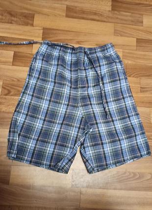 Шорты в клетку из хлопка размер м