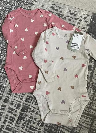 Боді з довгим рукавом h&m 86 см