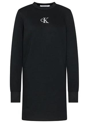 Теплое черное платье calvin klein 3