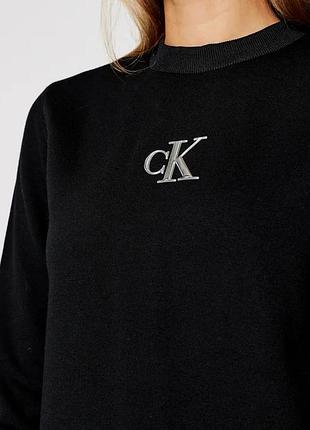 Теплое черное платье calvin klein 4