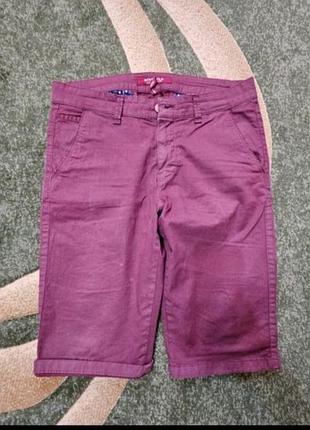 Шорты бордовые