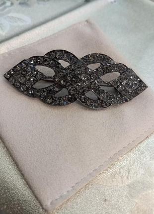 Шикарная брошь с кристаллами сваровски, бренд d.louise