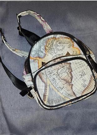 Рюкзак принт карта (13.11)