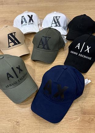 Кепка armani чорна хакі синя
