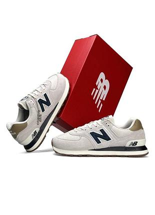 Чоловічі кросівки new balance 574 light grey navy