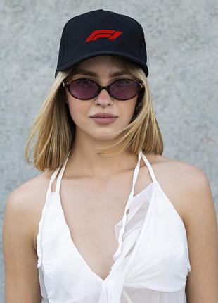 Женская кепка бейсболка тракер without с принтом f1red black