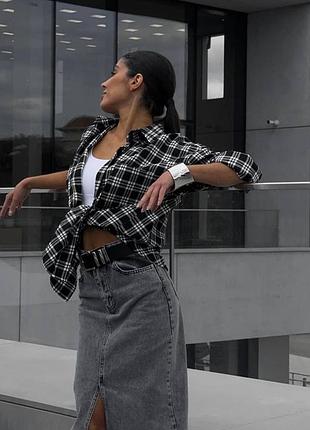 Сорочка в клітинку