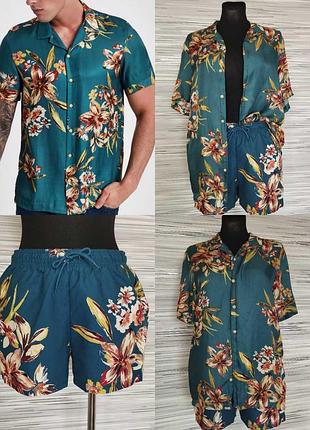 Комплект сорочка шорти пляжні