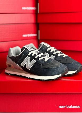 Чоловічі кросівки new balance 574 dark grey beige