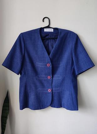 Классический пиджак, синий жакет