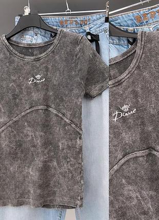 Футболка варка в рубчик