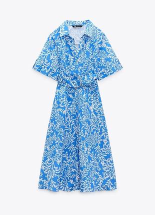 Сукня zara льон та бавовна