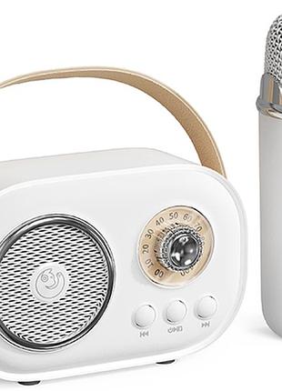 Портативна міні bluetooth караоке колонка з мікрофоном fm радіо