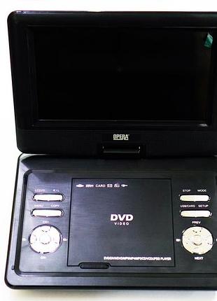 Dvd плеер портативный с тюнером 10.5 дюйма usb av sd аккумулятор opera аналоговое телевидение