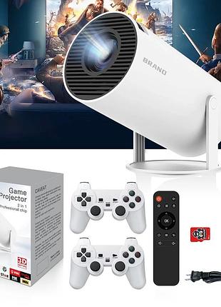 Лед смарт-проєктор з wifi bluetooth android 12 джойстиками іграми m300 max