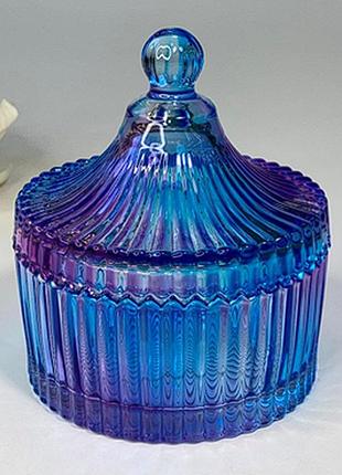 Конфетница «купол» большая радуга, 250 мл