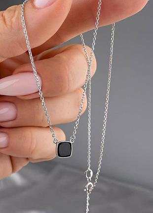 Цепочка женская с кулоном серебро 925 пробы