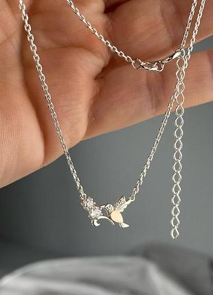 Колье с подвесом, с золотой пластиной