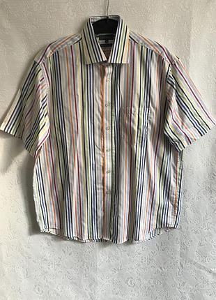 Смугаста сорочка літо короткий варіант
