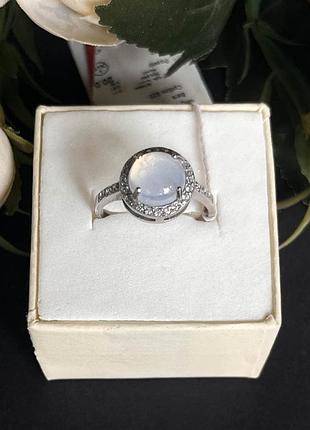 Кольцо серебряное с лунным камнем, 925 пробы, 20 размер