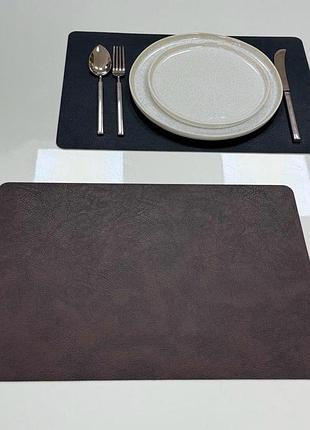 Підтарільник 45*30 см "leather, чорний (двосторонній)