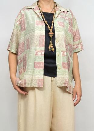 Рубашка шелковая universsal, натуральный шелк.