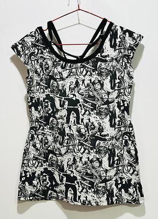 Футболка готика завʼязки