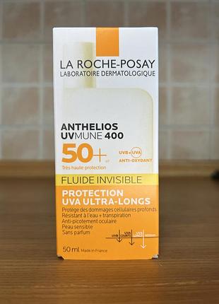 Сонцезахисний флюїд la roche-posay anthelios uvmune 400 spf 50+ (50 мл)