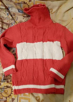 Светр для дівчинки 5_літ 110 см різнобарвний 
у чудовому стані