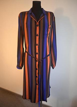 Шовк 100% silk яскрава сукня - сорочка / плаття