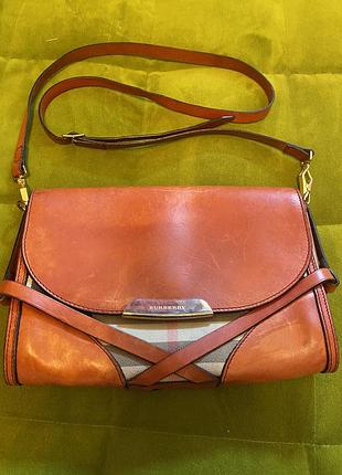 Сумка Яркий burberry, оригигінал, шкіра