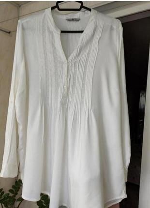 Туника для отдыха, натуральная, вискоза 💯, блузка, рубашка большой размер англичанина