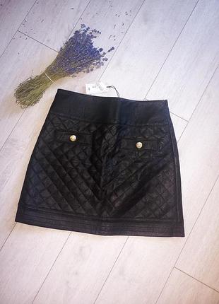 Кожаная юбка river island 2