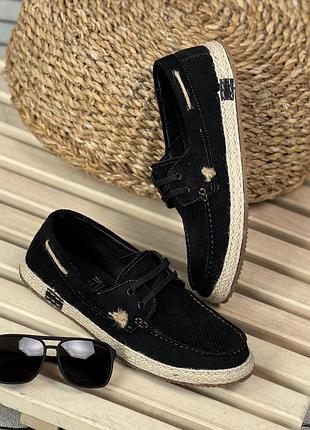 Мокасини portafino black пп7480(24 - 00) 5