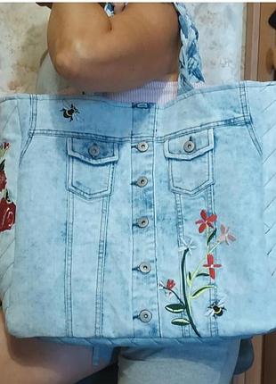 Оригинальная сумка шоппер ручной работы