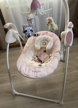 Шезлонг lionelo крісло-гойдалка