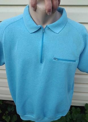 Лонгслив 46 голубая шведка футболка