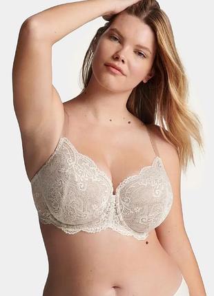 Бюстгальтер thirdlove беж з мереживом, lace balconette bra