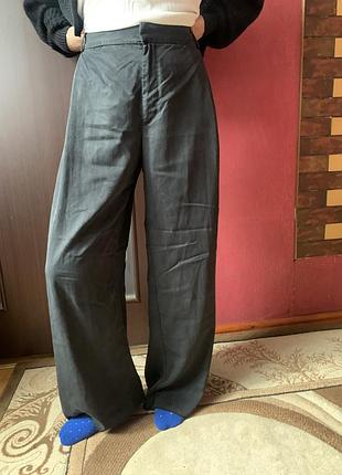 Легкі літні широкі штани zara