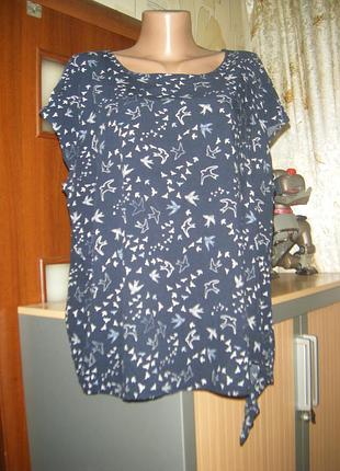 Яркая легкая блуза без рукавов, размер хl - 18 - 52