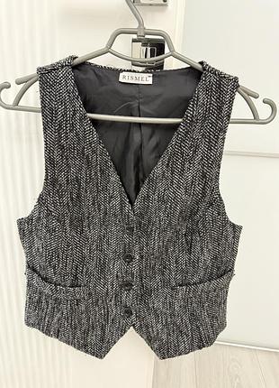 Жилетка жіноча ділова сіра