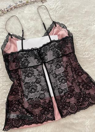 Маєчка censored з мереживною спинкою нова