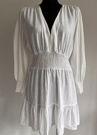 Лляне плаття zara 5